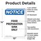 Signmission Food Preparation Sink Only, 10 in W x Rectangle, Aluminum OS-2PACK-NS-A-1014-V-12836 - alternate 2